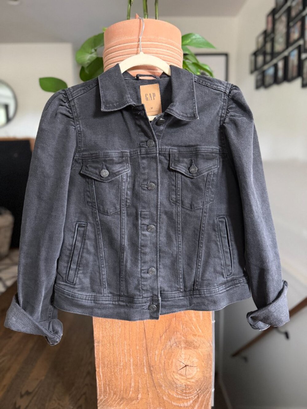Black Gap Denim Jacket - Size M